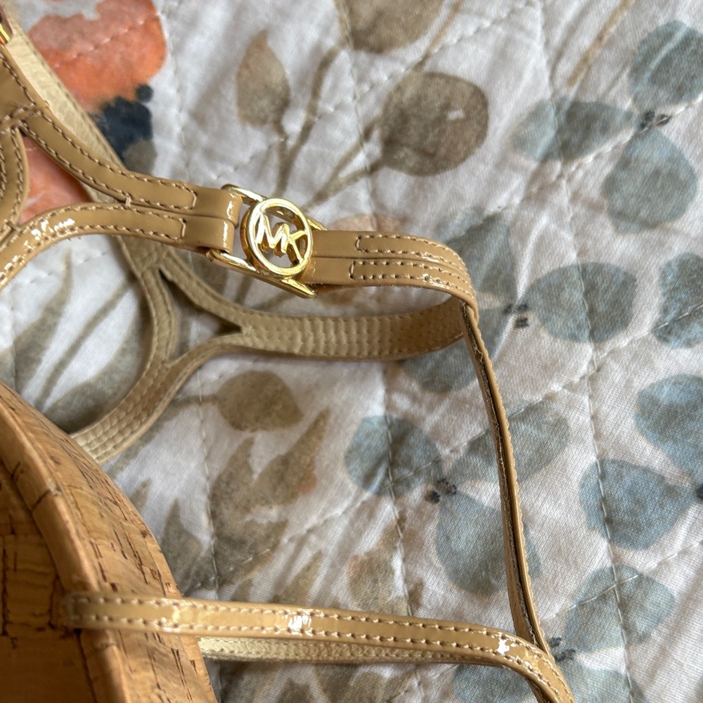 MICHAEL Michael Kors Beige Wedge Sandals - Picture 6 of 7